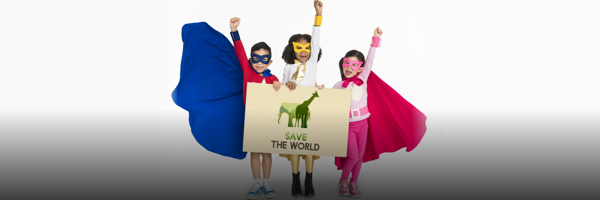 kids wearing superhero costumes